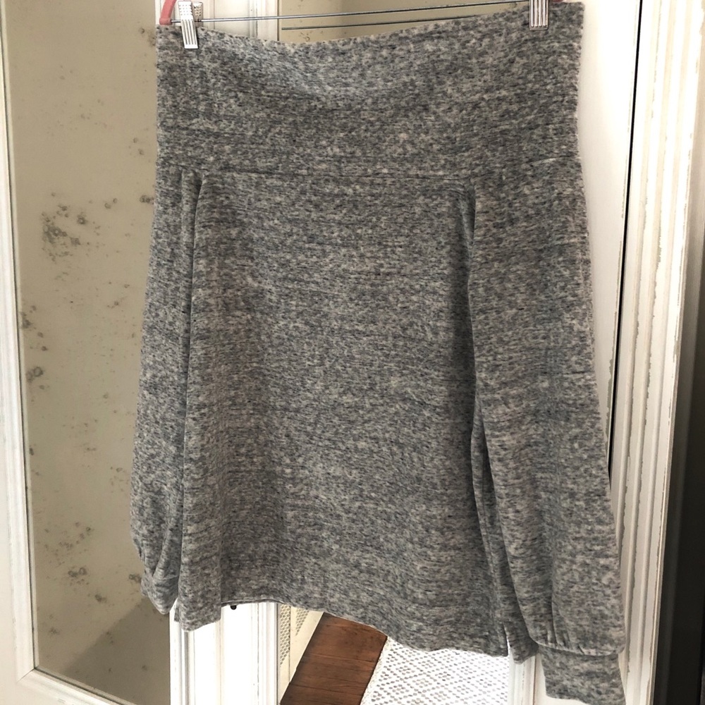 Loft off the shoulder tunic sweatshirt